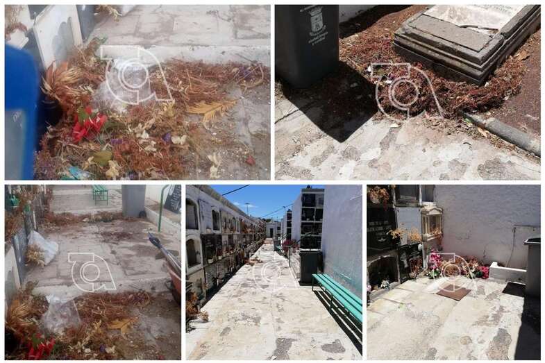 Imágenes del cementerio de San Juan de hace unos días (Foto TA)